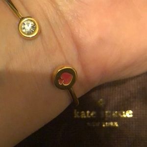 Kate Spade Red Spade & Diamond Bracelet